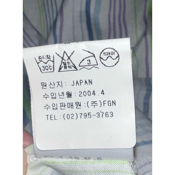 Women’s kenzo golf size 1 Short Sleeves Striped Preppy Collar - Picture 5 of 6